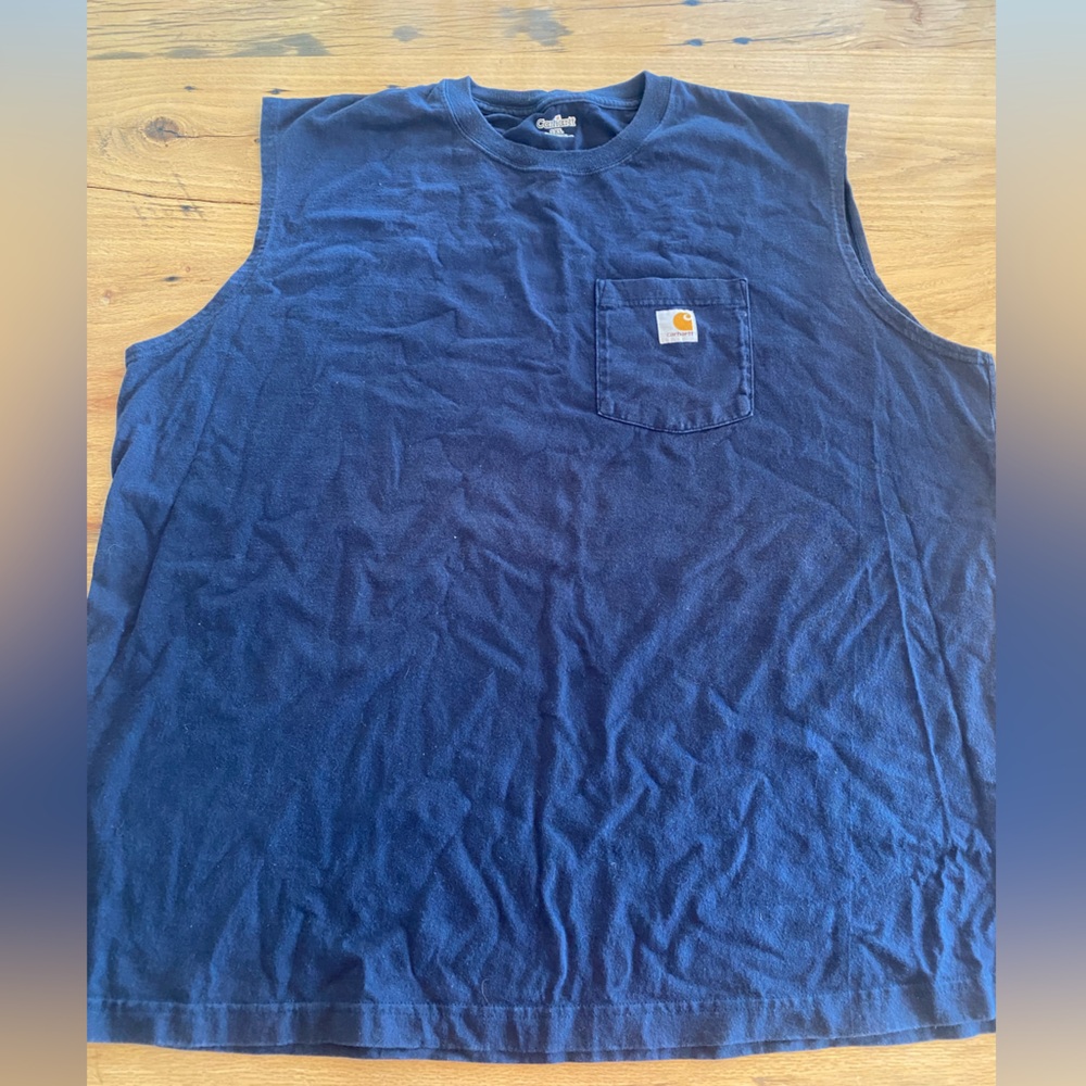 Carhartt Navy‎ Sleeveless Top with Pocket